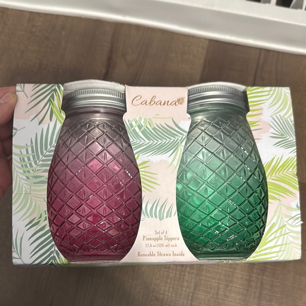 Pineapple Sippers Set -